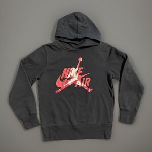 Jordan Nike Boys‎ Black/Red Pullover Hoodie Sweater Medium 8